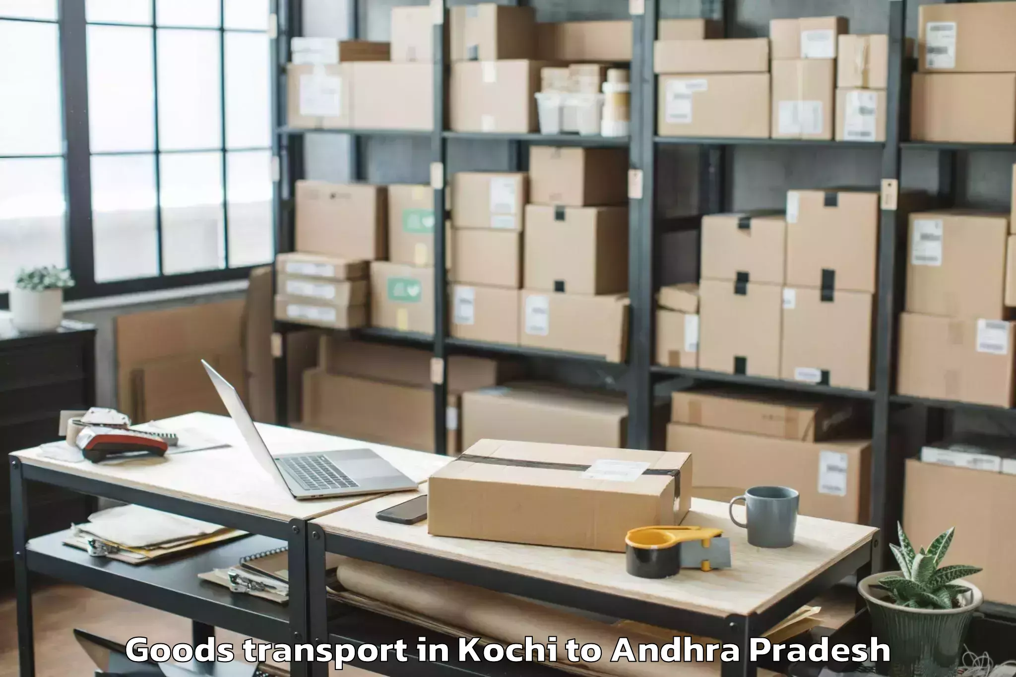 Professional Kochi to Gandepalle Goods Transport